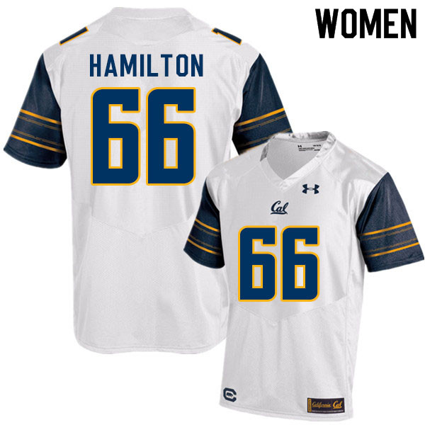 Women #66 Colin Hamilton Cal Bears College Football Jerseys Sale-White - Click Image to Close